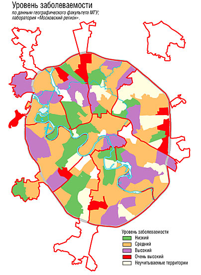 Экологическая карта Москвы